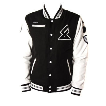 Kleidung Hersteller benutzerdefinierte Satin Varsity Jacke